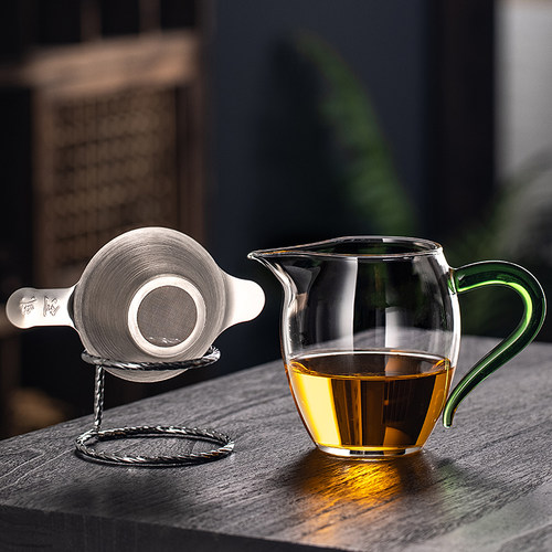 耐热玻璃公道杯带茶漏过滤分茶器