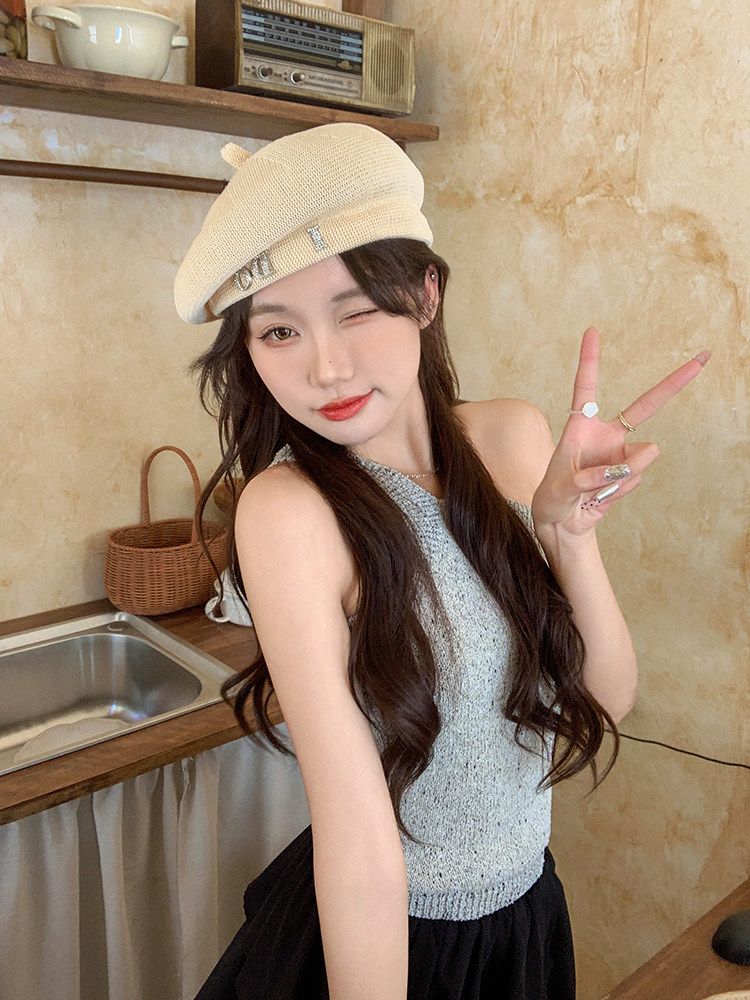 贝雷帽逛街甜美可爱女春夏秋
