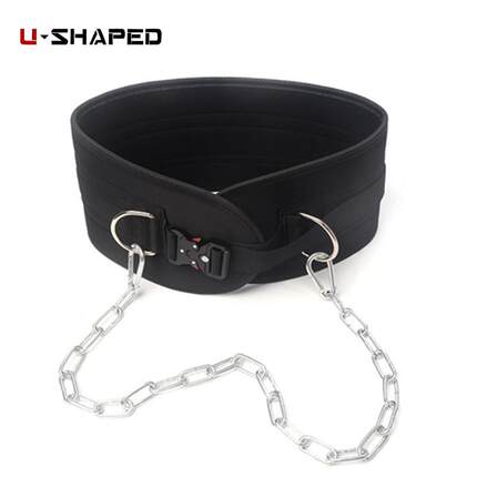 Indoor Weighted Pull Up Bar Metal Buckle Chain Belt