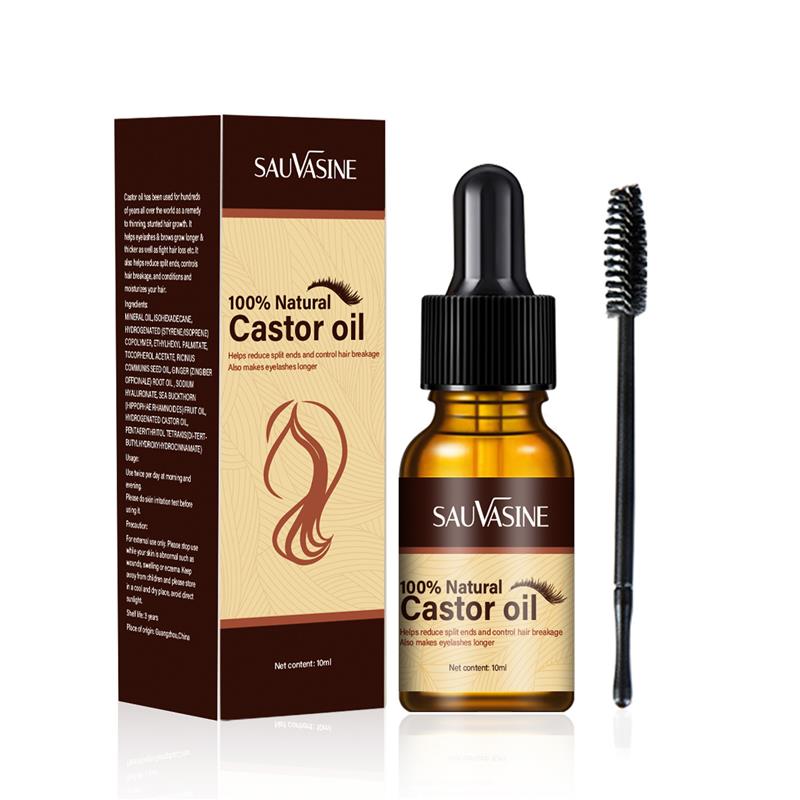 Naturals Castor Oil Eyelashes Eyebrow Brow Lash Growth Serum