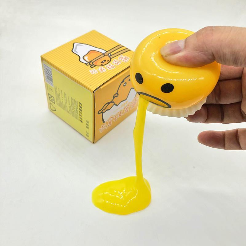 Halloween egg yolk vomiting squishy slime puking ball toys