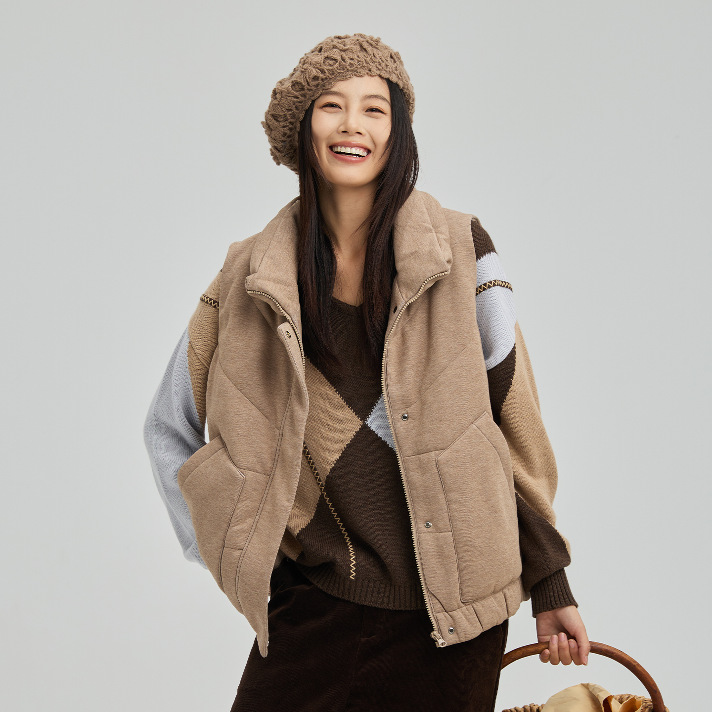 无色无味新款简约风女款棉马甲