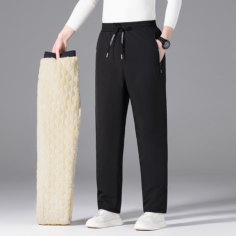 派头服饰男女同款棉裤冬季外穿防风防水休闲裤加绒加厚保暖雪地裤
