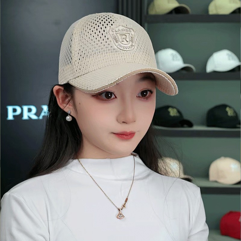 小媛家服饰2026款网纱棒球帽男女同款夏季透气遮阳防晒户外鸭舌帽