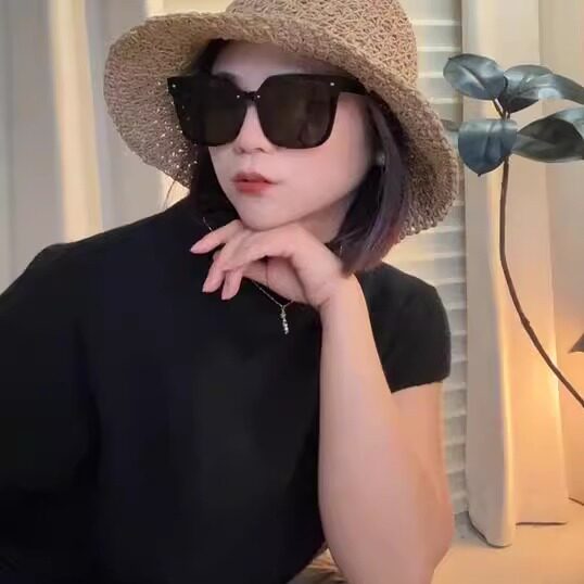 李小玉XMAO日本设计师联名手工款沙滩草帽子女夏天海边遮阳防晒帽