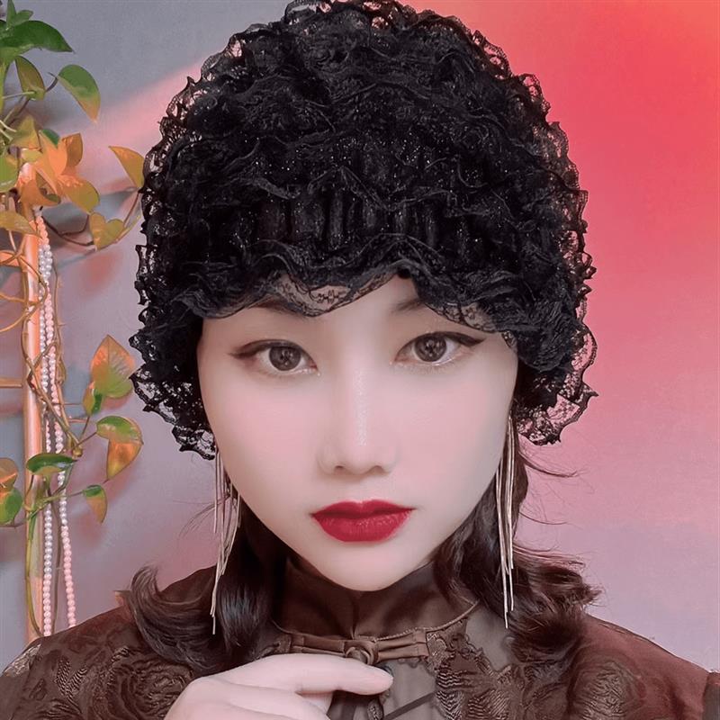娜娜家遮盖白发包头帽四季新款帽帽子