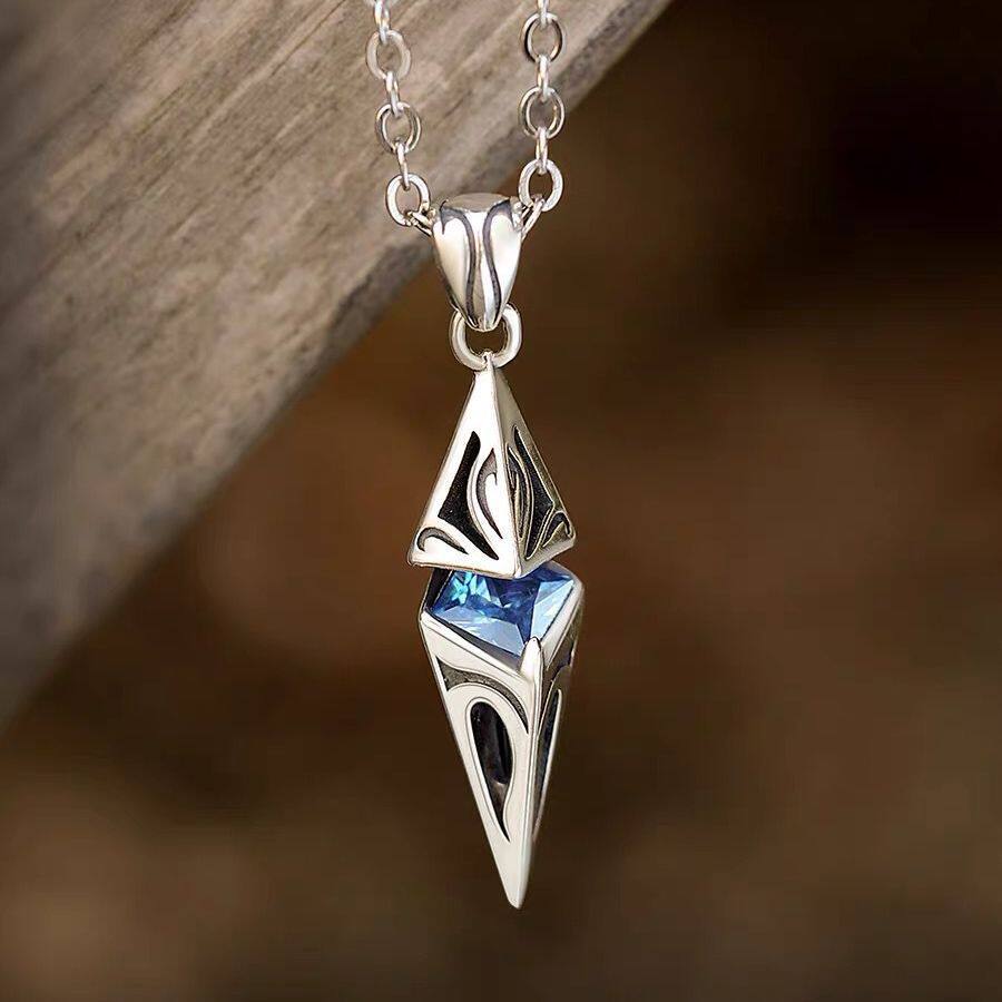 「星芒」高级感吊坠男复古小众设计高档项链嘻哈痞帅男潮毛衣链