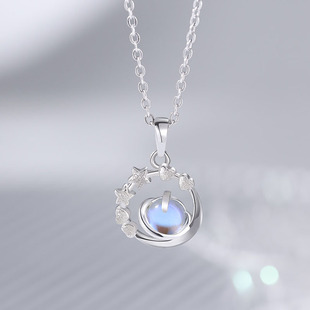 新款冥王星项链女小众轻奢简约锁骨链吊坠款情人节送女友生日礼物