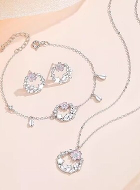 富士山樱花手链女森系