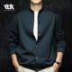 男士 商务休闲立领夹克简约百搭外套2024秋装 上衣服男装 春秋季 新款
