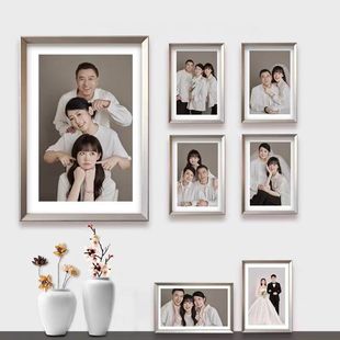 婚纱摄影全家福相框加洗照片冲印相片放大影楼结婚照挂墙画框定制