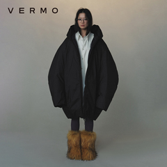 VERMO 立体圆形剪裁 男女同款超大廓形重磅极简羽绒服外套