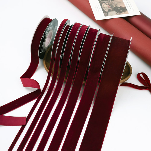 圣诞节天鹅绒织带礼品包装丝带