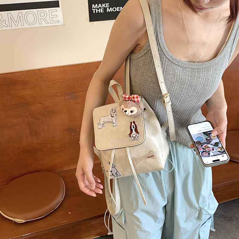 学院风女生小型双肩包包女夏季