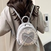 2025年新款 网红超火芭蕾风少女双肩包包女学生小背包小书包旅游包