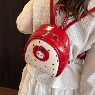 网红同款女生小巧双肩包包2026新款潮ins学生小背包手提旅游书包