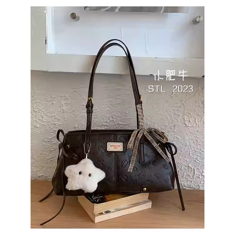 韩国流行卡通压花手提包包女2025秋冬新款单肩包可爱通勤包枕头包,箱包皮具/热销女包/男包,通用款女包,淘宝优惠券,粉丝福利购,淘宝优惠卷