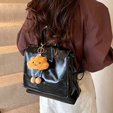 女大学生剑桥书包女式2025新款潮时尚双肩包学院风百搭旅游背包