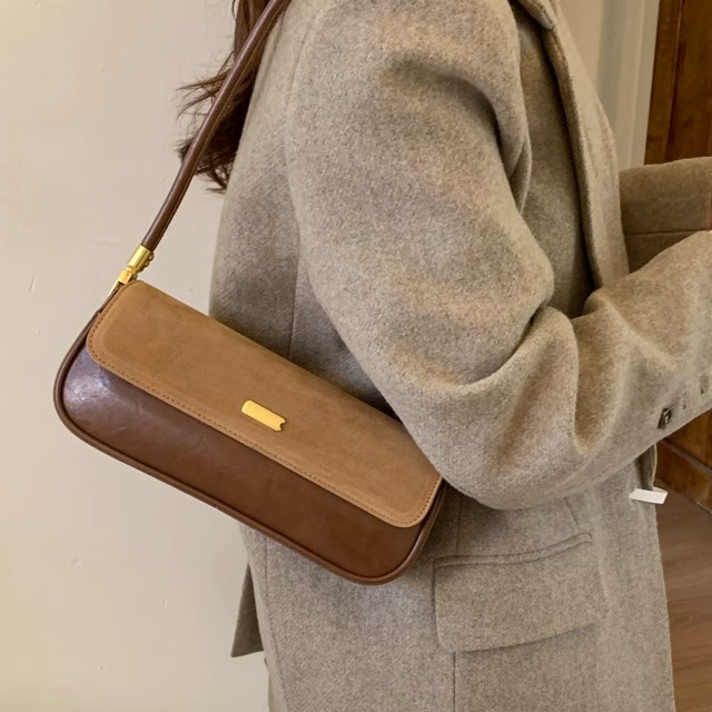 简约百搭单肩腋下包包女