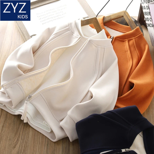 男童冬款加绒加厚保暖外套2025新款中大童儿童洋气童装棒球服上衣