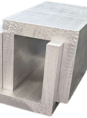 铝合金槽铝60x60x10mm特厚槽铝 内径40mm工业U型槽铝 米价可零u.