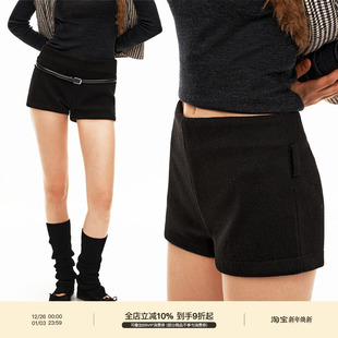 垂感挺括A摆显瘦中低腰休闲短裤 PUKI「搭配利器」经典 mini短裤