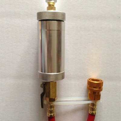 R134A 汽车空调雪种油荧光剂加注筒补充工具加油注射器 oilUV01