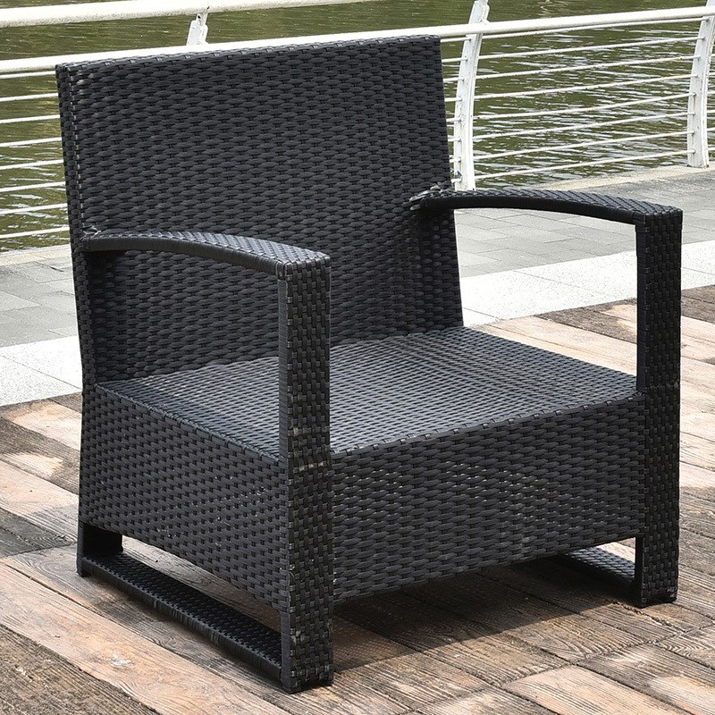 佛山工程户外家具 沙发椅仿藤庭院阳台桌椅休闲藤沙发藤椅三件套