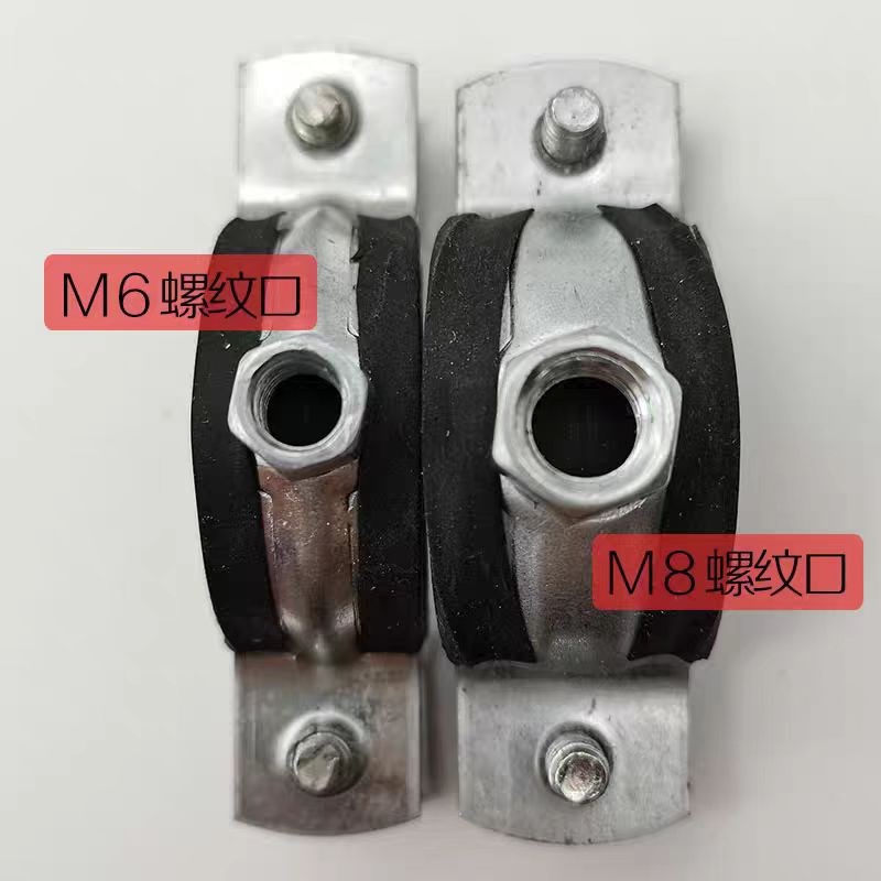 PPR金属管卡镀锌金属给水管夹抱箍卡扣卡箍 PVC金属管卡u型半圆卡