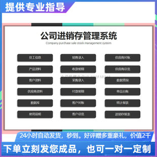 原创设计公司进销存出入库管理系统含成本利润计算EXCEL表格系统