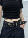 全孔辣妹腰带y2k美式复古皮带女设计感小众配牛仔裤裙子2024新款