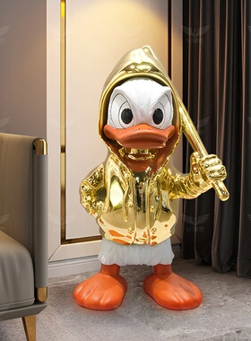 现代创意潮玩唐老鸭摆件