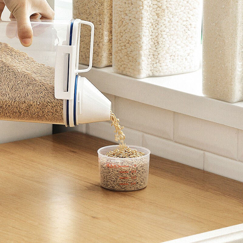 阿司倍鹭日本密封米桶计量米箱米缸储物罐防虫防潮储米五谷杂粮面
