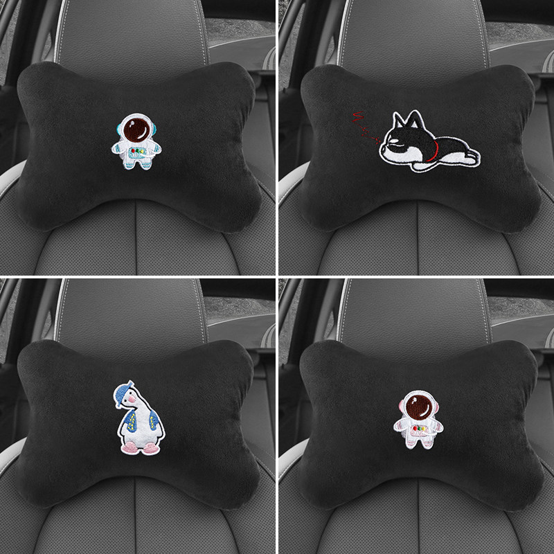 汽车头枕护颈枕车内靠枕车载可爱座椅枕头创意抱枕颈枕车用颈椎枕