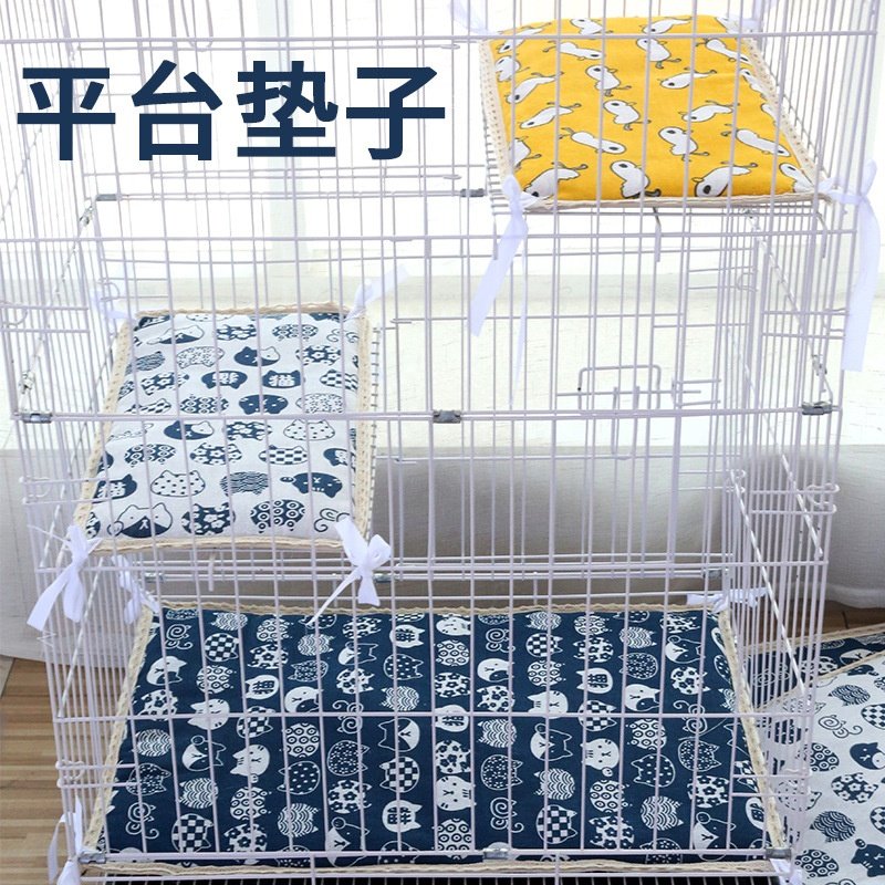猫笼平台垫子可系带垫子双面夹棉四季通用垫子犬猫床垫工厂,宠物/宠物食品及用品,猫笼子/猫别墅,淘宝优惠券,粉丝福利购,淘宝优惠卷