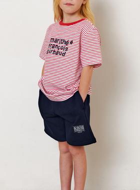 韩国Marithe2025夏季新款儿童短裤纯棉男童女童运动休闲五分短裤