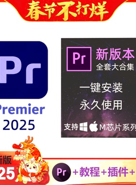 pr2025视频剪辑软件中文包premiere pro版专业远程安装win苹果mac