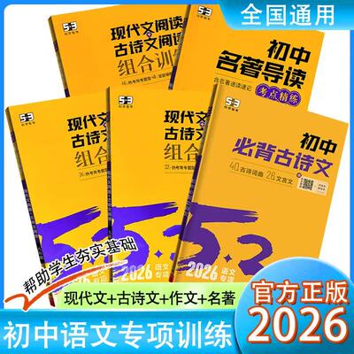 53初中语文现代文阅读古诗文专项