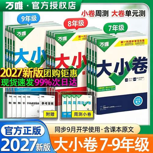 2026秋万唯大小卷试卷测试卷