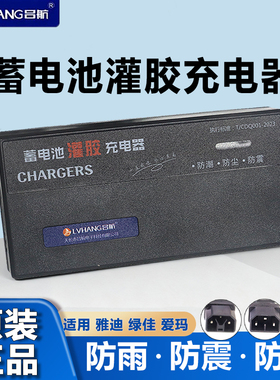 新国标蓄电池智能灌胶充电器防水防震防潮48V60V72V原装正品