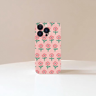 小红花 iPhone16promax苹果14plus小米15华为夏日清新手机壳nova13适用p70荣耀200菲林mate全包vivo一加小众