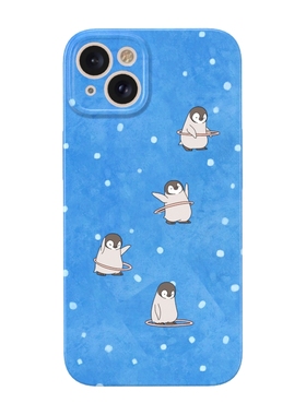 冰雪企鹅iPhone16promax苹果14菲林手机壳mate60/p70新款可爱风x90小米15小众nova13全包vivoS18荣耀200oppor