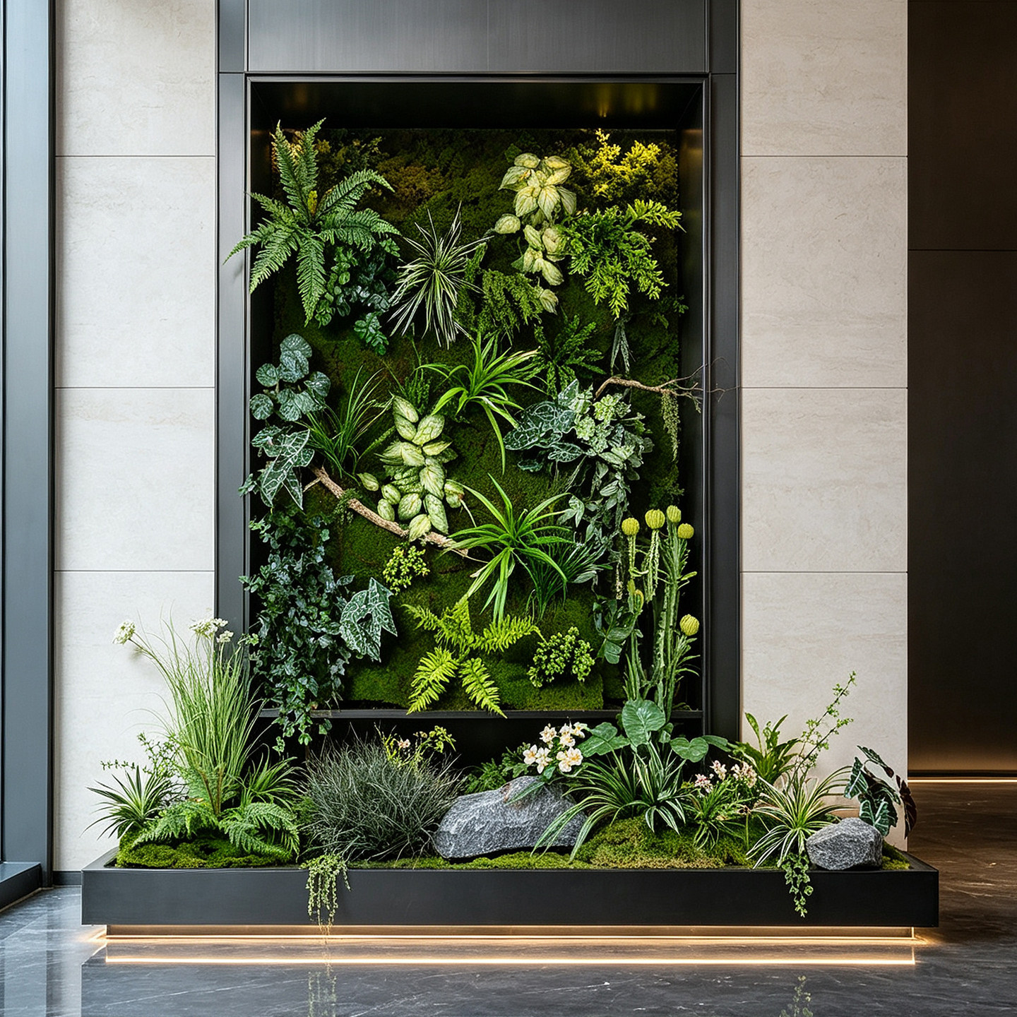 立体仿生绿植墙造景墙面草皮装饰图片