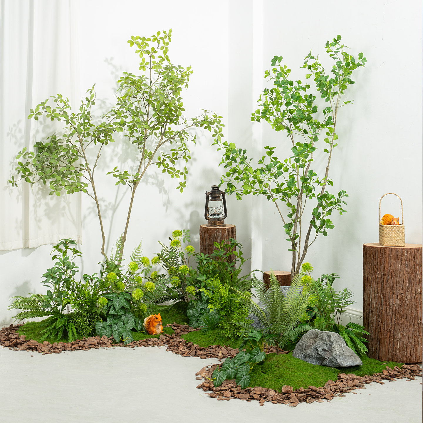 森系仿真绿植盆栽造景氛围树布置