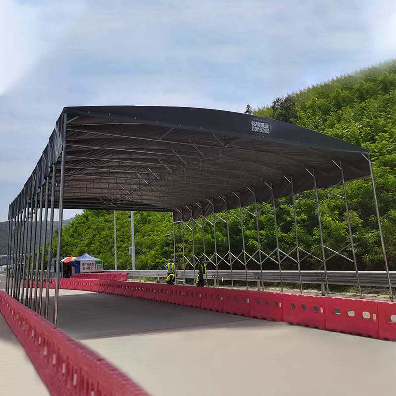 移动拉蓬仓库棚推拉雨推棚球场顶棚大型活篮动篷户外收缩棚遮阳棚