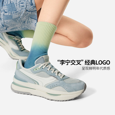 李宁轻量高回弹女子系带休闲鞋