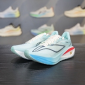 女子运动高回弹䨻丝专业竞速跑鞋 李宁跑步鞋 飞电5C新款 ARMV002