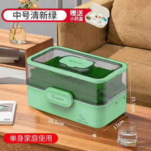 医疗箱家用全套常用药宝宝便携式学生药箱多层大容量收纳盒收纳