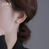 耳环养耳洞耳饰 高级感短款 JXRXs999纯银蒲公英耳线女2025新款 爆款