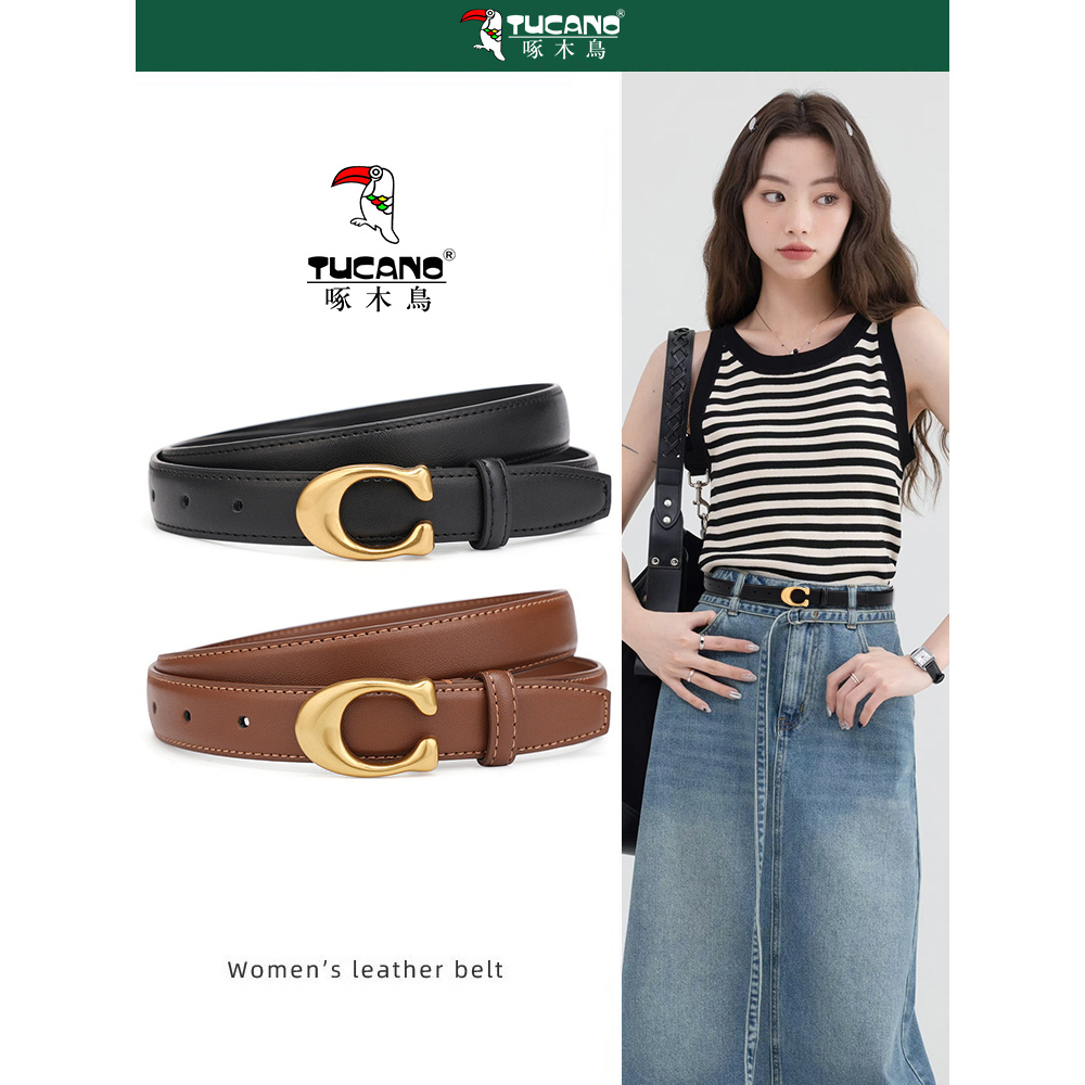 啄木鸟皮带女士时尚百搭牛仔裤带
